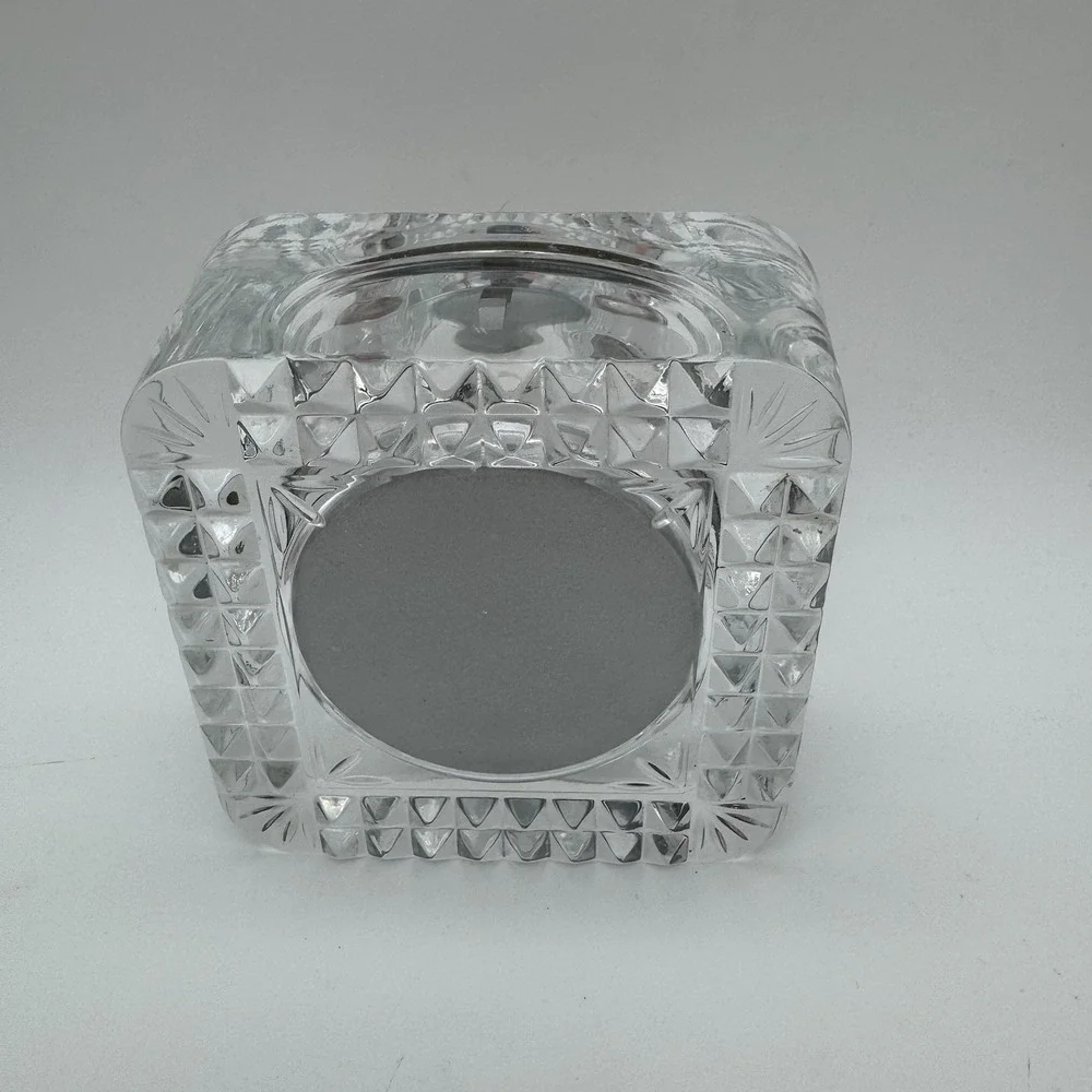 STAIGER Mantel Clock Quartz Lead Crystal Vintage 4